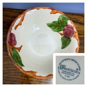 1 Franciscan Johnson Bros. 1995 Apple Vintage Cereal Bowl 6" England
